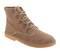 Roamers Mens Ghillie Tie Desert Boots - Real Suede, Dark Taupe, 8 UK