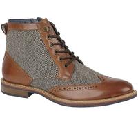 Roamers Mens Herringbone Leather Ankle Boots - - Size: 7