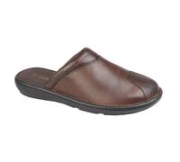 Roamers Men's Leather Clogs in Brown | Size: 11 Roamers Brown 11