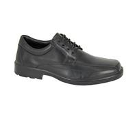 Roamers Mens Leather Lace Up Shoes - Black - Black - 9 UK