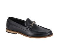 Roamers Mens Leather Loafers (9 UK) (Black)
