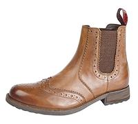 Roamers Mens M980 Burnished Tan Leather Twin Gusset Ankle Boot Size 8 UK