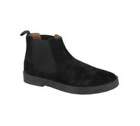 Roamers Mens Plain Suede Ankle Boots - Black - 10 UK - Black