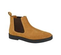 Roamers Mens Plain Suede Ankle Boots - Tan - 12 UK - Tan - 100% Mixed