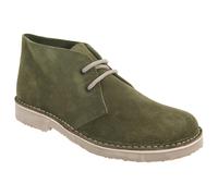 Roamers Men's Real Suede Round Toe Unlined Desert Boots - Khaki - 6 UK - Khaki - 95% Suede Leather/5% TPR