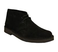 Roamers Men's Real Suede Unlined Desert Boots - Black - Black - 4 UK