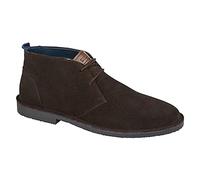 Roamers Mens Suede Desert Boots (10 UK) (Dark Brown)
