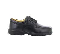 Roamers Men's Superlite Wide Fit Mudguard Tie Leather Shoes in Black | Size: 9 Roamers Black 9
