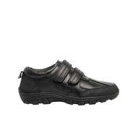 Roamers Men's Twin Touch Fastening Leather Shoe in Black | Size: 2 Roamers Black 2