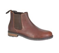 Roamers Men's Waxy Leather Chelsea Boots in Brown | Size: 9 Roamers Brown 9
