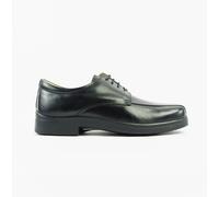 Roamers MILTON Mens Leather Tramline Gibson Shoes Black - UK 15