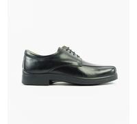 Roamers MILTON Mens Leather Tramline Gibson Shoes Black - UK 8