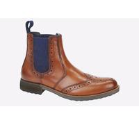 Roamers Newburgh Brogue Chelsea Boots Men's | Brogues | Tan / Navy | UK Size 11