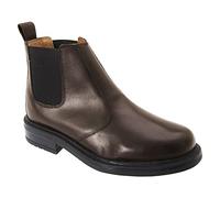 Roamers OLIVER Mens Twin Gusset Soft Leather Chelsea Boots Brown