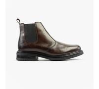 Roamers OLIVER Mens Twin Gusset Soft Leather Chelsea Boots Brown - UK 8
