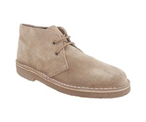 Roamers ORIGINAL Unisex Suede Leather Desert Boots Stone UK 3