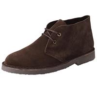 Roamers - Roamers Fashion Desert Boots - Dark Brown Real Suede, Mens UK 5 / EU 39