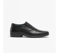 Roamers Ronny Boys Leather Slip On Shoes Black