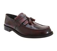 Roamers RUDEBOYZ Mens Polished Leather Tassel Loafers Oxblood