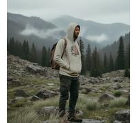 Roamers & Seekers Men's Bear Hunt Hoodie in Stone | Size: Medium Roamers & Seekers Stone M