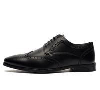 Roamers Mens Brogue Gibson Formal Leather Shoes Black 9 UK