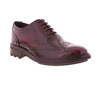 Mens Roamers Oxblood 5 Eyelet Leather Brogue Oxford Shoe (UK 7)