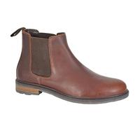 Roamers Stanton Men's Leather Boots | Slip On Shoes | Brown | UK Size 6
