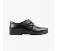 Roamers TEDDY Mens Touch Fasten Apron Shoes Black - UK 11