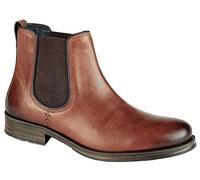 Roamers Tom Mens Oily Leather Ankle Boot Conker Brown UK 12