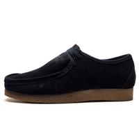 Roamers Trapper Leather Men's Shoes Men's Trainers, Size 8 In Navy