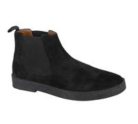 Roamers Twin Guesset Men's Suede Boots | Slip On Shoes | Black | UK Size 8