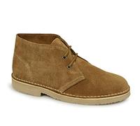 Roamers Unisex Original Suede Leather Desert Boots Sand UK 12