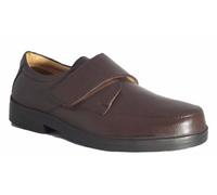 Roamers XXX Extra Wide Touch Fastening Casual Leather Quarter Lining & Sock Mens UK 13 Brown
