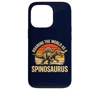 Roaming The World As A Spinosaurus Retro Dinosaur Fossil Case for iPhone 13 Pro