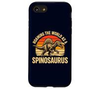 Roaming The World As A Spinosaurus Retro Dinosaur Fossil Case for iPhone SE (2020) / 7/8