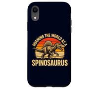 Roaming The World As A Spinosaurus Retro Dinosaur Fossil Case for iPhone XR