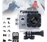 Roamix + 4k, Roamix Pro 4k Camera, Roamix + 4k Camera, Roamix 4k Action Camera, Upgraded 4k WiFi Diving Sports Camera, 2025 New 4k Sport Camera, DV HD Waterproof Outdoor Camera (Silver,No Card)