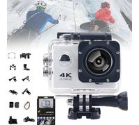 Roamix + 4k, Roamix Pro 4k Camera, Roamix + 4k Camera, Roamix 4k Action Camera, Upgraded 4k WiFi Diving Sports Camera, 2025 New 4k Sport Camera, DV HD Waterproof Outdoor Camera (White,64G)