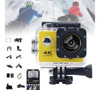 Roamix + 4k, Roamix Pro 4k Camera, Roamix + 4k Camera, Roamix 4k Action Camera, Upgraded 4k WiFi Diving Sports Camera, 2025 New 4k Sport Camera, DV HD Waterproof Outdoor Camera (Yellow,64G)