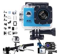 Roamix Vision+ 4K, Roamix Vision 4k Action Camera, HD waterproof outdoor underwater camera for diving photographers, Record Every Moment of Life (64G,Blue)