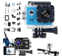 Roamixs Vision+ 4K, Roamixs Vision 4k Action Camera, HD Waterproof Outdoor Underwater Camera for Photography and Diving Enthusiasts, Record Every Moment of Life (Blue,32G)