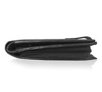 Roamlite Real Leather Mens Mans Wallet - Zipped Zip Up Bank Note Section - Rear Zip Around Separate Coins Pocket Pouch - 11cm x9cm x2cm - RL180KA (Black NOT R*F*I*D Blocking Gift Boxed)