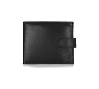 Roamlite Real Leather Mens Mans Wallet - Zipped Zip Up Bank Note Section - Rear Zip Around Separate Coins Pocket Pouch - 11cm x9cm x2cm - RL180KRFIDX (Black R*F*I*D Blocking Gift Boxed)