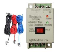 Roamoris AC 110V~120V Sump Pump Switch Automatic Water Level Control Spply Mode and Drain with 6.5ft Sensor Detector, Liquid Level Switch Relay, Valve