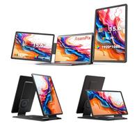 RoamPix 15.6" Laptop Screen Extender, FHD 1080P IPS Screen Extender Portable Display for 13.6"-17.3” Laptops, Travel Laptop Screen Extender with USB-C&HDMI, Triple Monitor for Windows, Mac