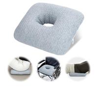 RoamReady Donut Pillow for Bed Sores Treatment Buttocks, Wheelchair Cushion Bedsore Pressure Relief Pillow, Sciatica Cushion with Non-Slip Base for Tailbone Pain, Hemorrhoid, Pregnancy, Elderly(Gray)
