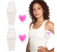 RoamReady Lymphedema Axilla Pillow, Large Mastectomy Pillows Post Op Cotton Lumpectomy Recovery Supplies for Armpit Pain Relief Brown 2Pcs (Pink Floral, Regular)