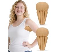 RoamReady Lymphedema Axilla Pillow, Large Mastectomy Pillows Post Op Cotton Lumpectomy Recovery Supplies for Armpit Pain Relief Brown 2Pcs