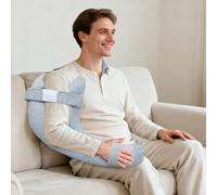 RoamReady Rotator Cuff Pillow, Upgrade Shoulder Support Pillow for Frozen Shoulder Relief, Post Arm Surgery Recovery Supplies, Broken Arm Cushion for Pain Relief and Side Sleeping (Light Gray)