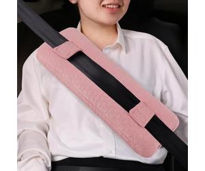 RoamReady Seat Belt Pillow for Mastectomy Post-Surgery, Heart Surgery Recovery Support Cushion Pad for Chest Chemo Port Pacemaker Bypass Hysterectomy Recovery Gifts for Women (Pink)